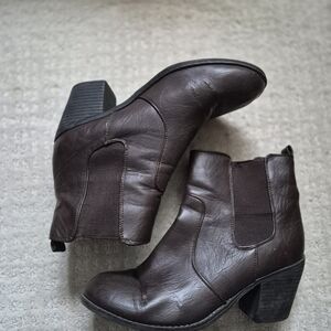Women's Brown Ankle Boots Size 10